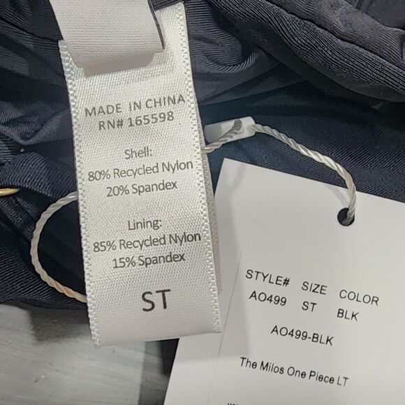 Andie Swim The Milos One Piece Swimsuit Black Size Small Tall Style AO499 - Picture 7 of 7